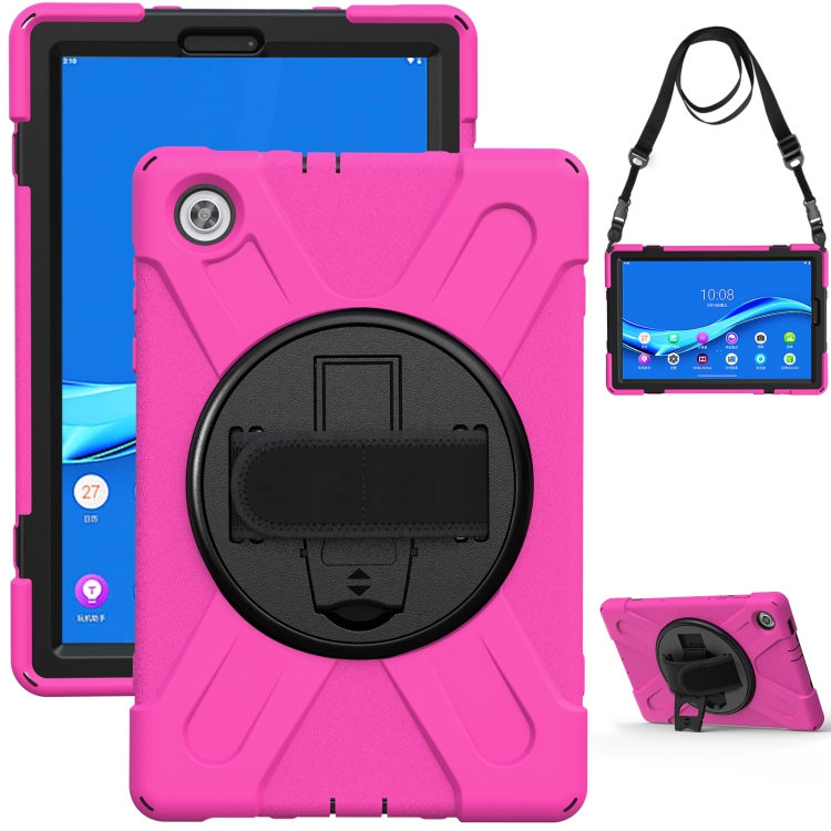 For Lenovo Tab M10 HD 2nd Gen TB-X306X Shockproof Colorful Silicone + PC Protective Case with Holder & Hand Grip Strap & Shoulder Strap(Rose Red)
For Lenovo Tab M10 HD 2nd Gen TB-X306X Shockproof Colorful Silicone + PC Protective Case with Holder & Hand Grip Strap & Shoulder Strap(Rose Red)