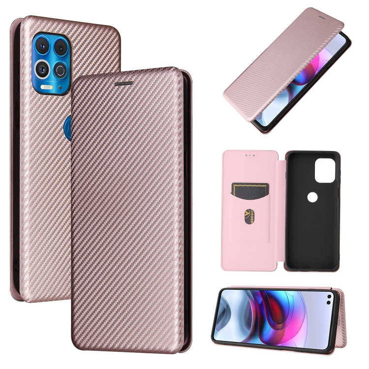 For Motorola Edge S Carbon Fiber Texture Magnetic Horizontal Flip TPU + PC + PU Leather Case with Card Slot(Pink)
For Motorola Edge S Carbon Fiber Texture Magnetic Horizontal Flip TPU + PC + PU Leather Case with Card Slot(Pink)