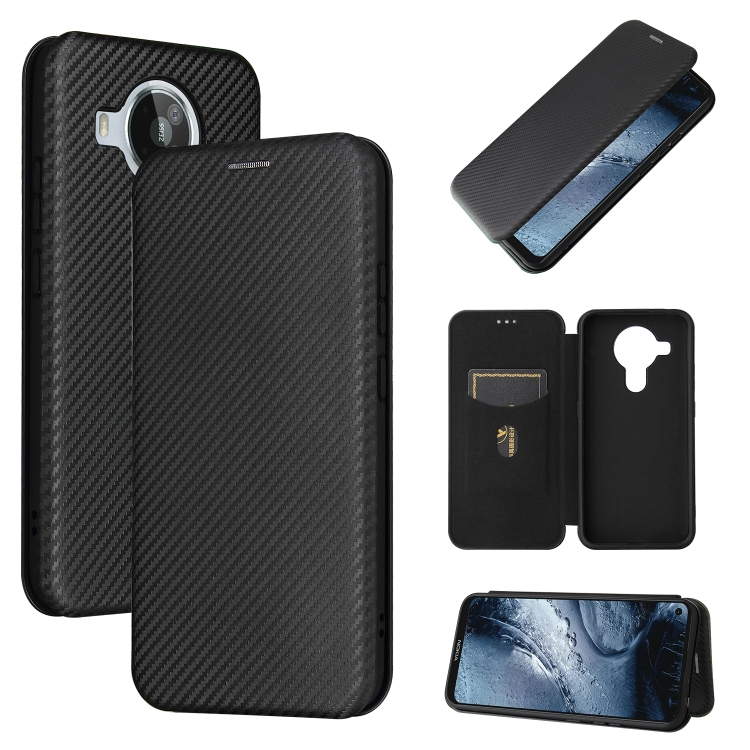 For Nokia 7.3 Carbon Fiber Texture Magnetic Horizontal Flip TPU + PC + PU Leather Case with Card Slot(Black)
For Nokia 7.3 Carbon Fiber Texture Magnetic Horizontal Flip TPU + PC + PU Leather Case with Card Slot(Black)