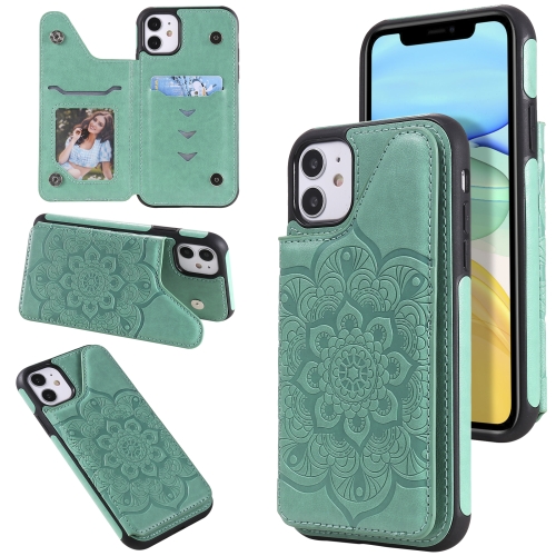 Flower Embossing Pattern Shockproof Protective Case with Holder & Card Slots & Photo Frame For iPhone 11(Green)
Flower Embossing Pattern Shockproof Protective Case with Holder & Card Slots & Photo Frame For iPhone 11(Green)