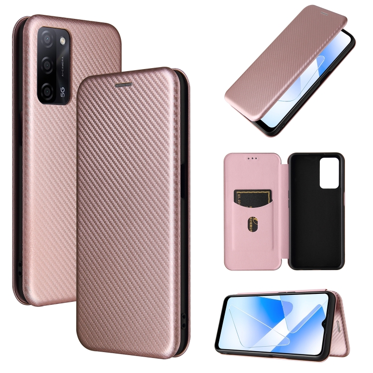 For OPPO A55 5G Carbon Fiber Texture Magnetic Horizontal Flip TPU + PC + PU Leather Case with Card Slot(Pink)
For OPPO A55 5G Carbon Fiber Texture Magnetic Horizontal Flip TPU + PC + PU Leather Case with Card Slot(Pink)