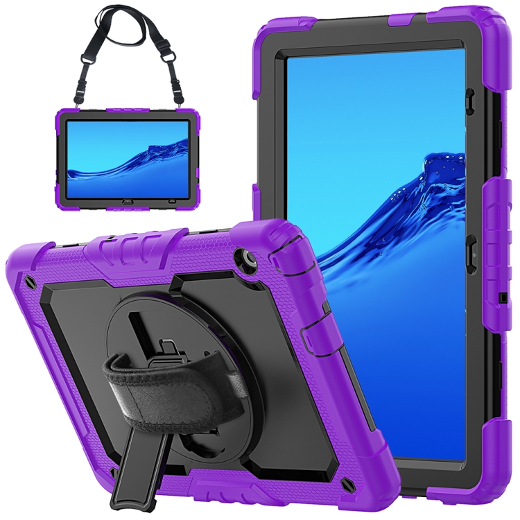 For Huawei MediaPad T5 Shockproof Colorful Silicone + PC Protective Case with Holder & Shoulder Strap & Hand Strap(Purple)
For Huawei MediaPad T5 Shockproof Colorful Silicone + PC Protective Case with Holder & Shoulder Strap & Hand Strap(Purple)