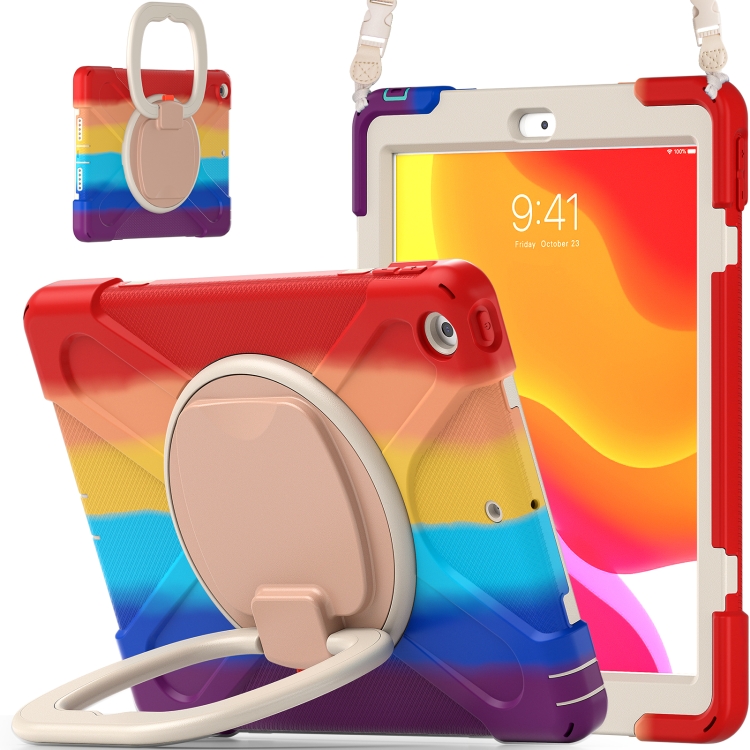 Colorful Silicone + PC Protective Case with Holder & Shoulder Strap For Apple iPad 10.2 2019 / 2020(Red)
Colorful Silicone + PC Protective Case with Holder & Shoulder Strap For Apple iPad 10.2 2019 / 2020(Red)