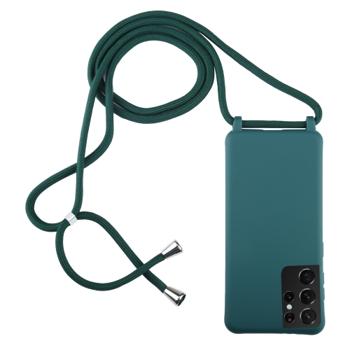 For Samsung Galaxy S21 Ultra 5G Candy Colors TPU Protective Case with Lanyard(Dark Green)
For Samsung Galaxy S21 Ultra 5G Candy Colors TPU Protective Case with Lanyard(Dark Green)