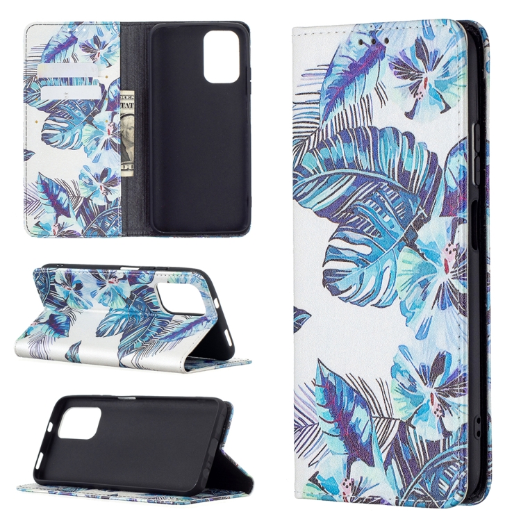 For Xiaomi Redmi Note 10 4G Colored Drawing Pattern Invisible Magnetic Horizontal Flip PU Leather Case with Holder & Card Slots & Wallet(Blue Leaves)
For Xiaomi Redmi Note 10 4G Colored Drawing Pattern Invisible Magnetic Horizontal Flip PU Leather Case with Holder & Card Slots & Wallet(Blue Leaves)