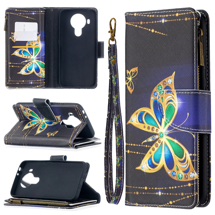 For Nokia 5.4 Colored Drawing Pattern Zipper Horizontal Flip Leather Case with Holder & Card Slots & Wallet & Lanyard(Big Butterfly)
For Nokia 5.4 Colored Drawing Pattern Zipper Horizontal Flip Leather Case with Holder & Card Slots & Wallet & Lanyard(Big Butterfly)
