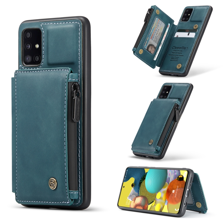 For Samsung Galaxy A51 4G CaseMe C20 Multifunctional PC + TPU Protective Case with Holder & Card Slot & Wallet(Blue)
For Samsung Galaxy A51 4G CaseMe C20 Multifunctional PC + TPU Protective Case with Holder & Card Slot & Wallet(Blue)