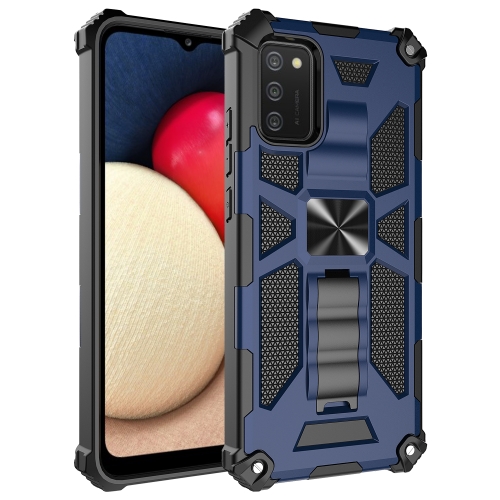 For Samsung Galaxy A02s(US Version) Shockproof TPU + PC Magnetic Protective Case with Holder(Blue)
For Samsung Galaxy A02s(US Version) Shockproof TPU + PC Magnetic Protective Case with Holder(Blue)