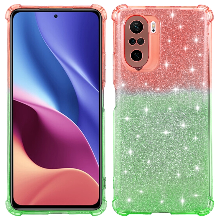 For Xiaomi Redmi K40 / K40 Pro Gradient Glitter Powder Shockproof TPU Protective Case(Orange Green)
For Xiaomi Redmi K40 / K40 Pro Gradient Glitter Powder Shockproof TPU Protective Case(Orange Green)