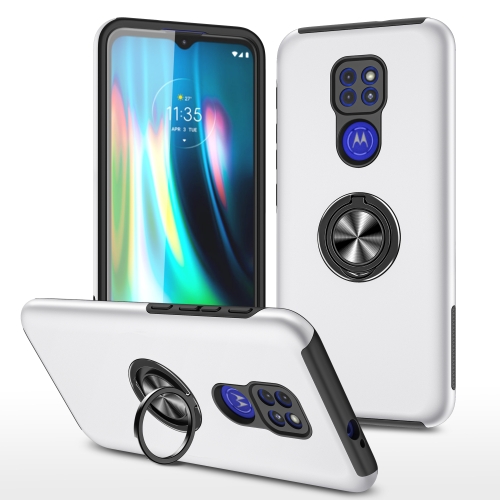 For Motorola Moto G9 / G9 Play PC + TPU Shockproof Magnetic Protective Case with Invisible Ring Holder(Silver)
For Motorola Moto G9 / G9 Play PC + TPU Shockproof Magnetic Protective Case with Invisible Ring Holder(Silver)