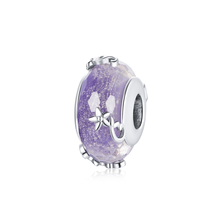 S925 Sterling Silver Flower Purple Blass Beads DIY Bracelet Necklace Accessories
S925 Sterling Silver Flower Purple Blass Beads DIY Bracelet Necklace Accessories