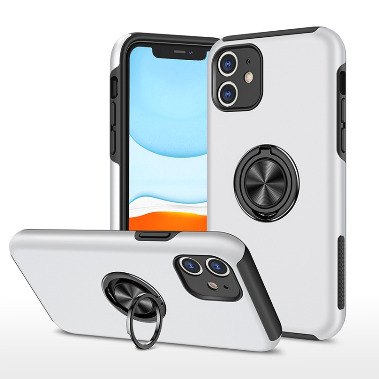 PC + TPU Shockproof Magnetic Protective Case with Invisible Ring Holder For iPhone 11(Silver)
PC + TPU Shockproof Magnetic Protective Case with Invisible Ring Holder For iPhone 11(Silver)