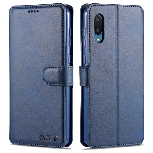 For Samsung Galaxy A02 AZNS Calf Texture Horizontal Flip Leather Case with Holder & Card Slots & Wallet & Photo Frame(Blue)
For Samsung Galaxy A02 AZNS Calf Texture Horizontal Flip Leather Case with Holder & Card Slots & Wallet & Photo Frame(Blue)