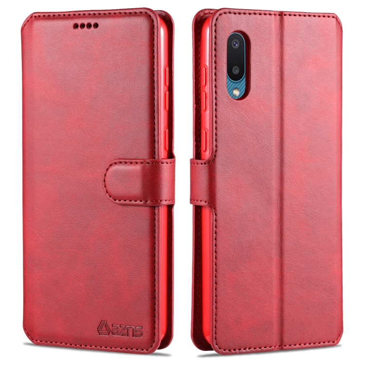 For Samsung Galaxy M02(EU Version) AZNS Calf Texture Horizontal Flip Leather Case with Holder & Card Slots & Wallet & Photo Frame(Red)
For Samsung Galaxy M02(EU Version) AZNS Calf Texture Horizontal Flip Leather Case with Holder & Card Slots & Wallet & Photo Frame(Red)