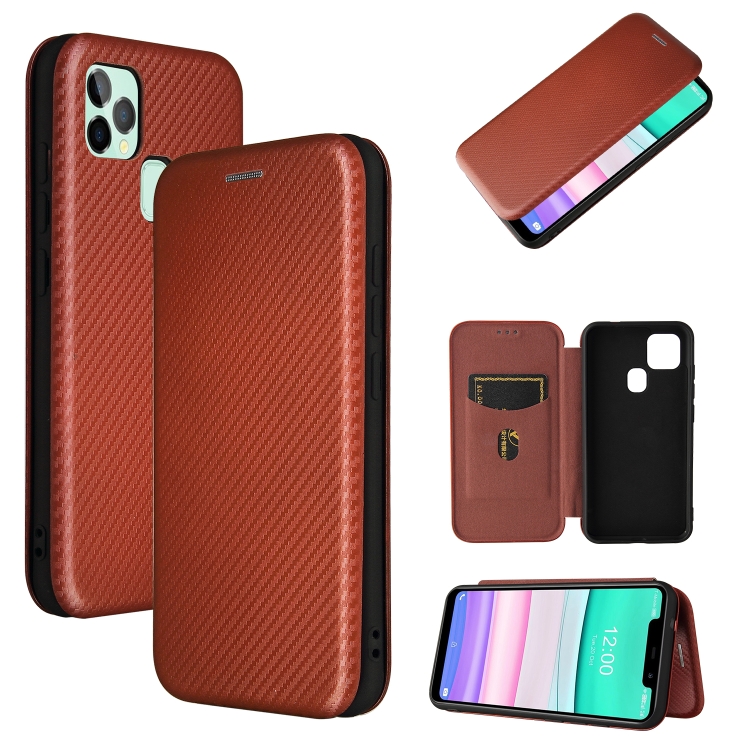 For Oukitel C22 Carbon Fiber Texture Magnetic Horizontal Flip TPU + PC + PU Leather Case with Card Slot(Brown)
For Oukitel C22 Carbon Fiber Texture Magnetic Horizontal Flip TPU + PC + PU Leather Case with Card Slot(Brown)