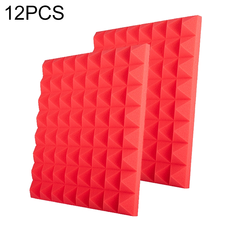 12 PCS Pyramid Style Recording Studio Drum Video Room Sound Insulation Board Silencer Cotton(Red)
12 PCS Pyramid Style Recording Studio Drum Video Room Sound Insulation Board Silencer Cotton(Red)