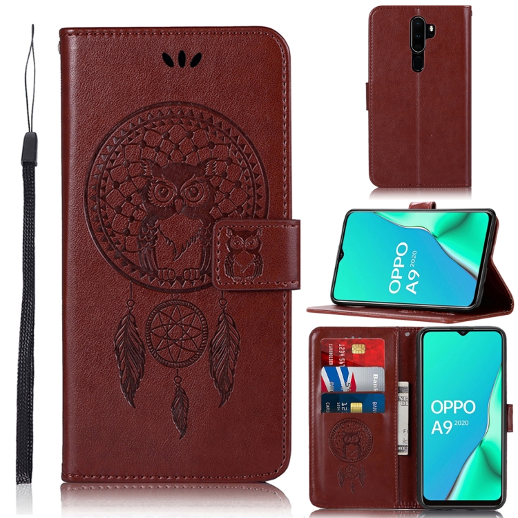 For OPPO A9 (2020) Wind Chime Owl Embossing Pattern Horizontal Flip Leather Case, with Holder & Card Slots & Wallet(Brown)
For OPPO A9 (2020) Wind Chime Owl Embossing Pattern Horizontal Flip Leather Case, with Holder & Card Slots & Wallet(Brown)