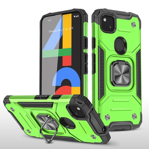 For Google Pixel 4a Magnetic Armor Shockproof TPU + PC Case with Metal Ring Holder(Green)
For Google Pixel 4a Magnetic Armor Shockproof TPU + PC Case with Metal Ring Holder(Green)