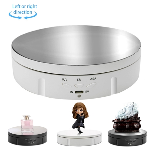 14.6cm USB Electric Rotating Turntable Display Stand Video Shooting Props Turntable for Photography, Load: 10kg(White Mirror)
14.6cm USB Electric Rotating Turntable Display Stand Video Shooting Props Turntable for Photography, Load: 10kg(White Mirror)