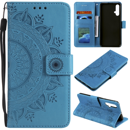 For Huawei nova 5 Totem Flower Embossed Horizontal Flip TPU + PU Leather Case with Holder & Card Slots & Wallet(Blue)
For Huawei nova 5 Totem Flower Embossed Horizontal Flip TPU + PU Leather Case with Holder & Card Slots & Wallet(Blue)