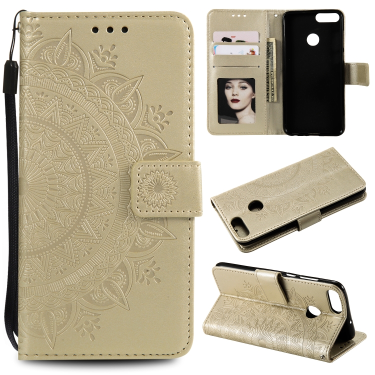 For Huawei P smart Totem Flower Embossed Horizontal Flip TPU + PU Leather Case with Holder & Card Slots & Wallet(Gold)
For Huawei P smart Totem Flower Embossed Horizontal Flip TPU + PU Leather Case with Holder & Card Slots & Wallet(Gold)