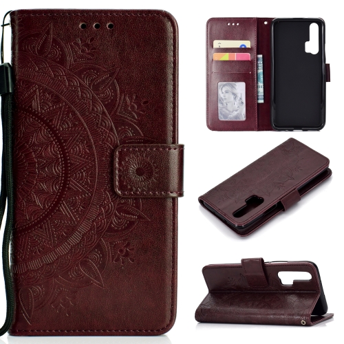 For Huawei Honor 20 Pro Totem Flower Embossed Horizontal Flip TPU + PU Leather Case with Holder & Card Slots & Wallet(Brown)
For Huawei Honor 20 Pro Totem Flower Embossed Horizontal Flip TPU + PU Leather Case with Holder & Card Slots & Wallet(Brown)