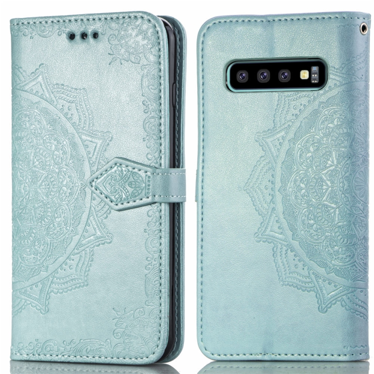 For Galaxy S10+ Halfway Mandala Embossing Pattern Horizontal Flip Leather Case with Holder & Card Slots & Wallet & Lanyard(Green)
For Galaxy S10+ Halfway Mandala Embossing Pattern Horizontal Flip Leather Case with Holder & Card Slots & Wallet & Lanyard(Green)