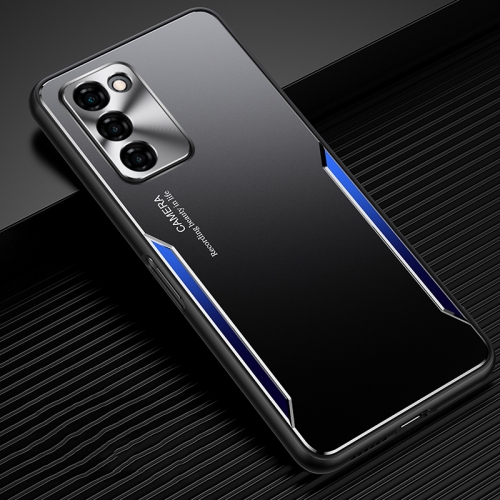 For OPPO A55 5G Blade Series TPU Frame + Titanium Alloy Sand Blasting Technology Backplane + Color Aluminum Alloy Decorative Edge Mobile Phone Protective Shell(Black + Blue)
For OPPO A55 5G Blade Series TPU Frame + Titanium Alloy Sand Blasting Technology Backplane + Color Aluminum Alloy Decorative Edge Mobile Phone Protective Shell(Black + Blue)