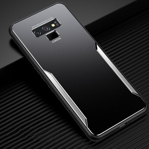 For Samsung Galaxy Note9 Blade Series TPU Frame + Titanium Alloy Sand Blasting Technology Backplane + Color Aluminum Alloy Decorative Edge Mobile Phone Protective Shell(Black + Silver)
For Samsung Galaxy Note9 Blade Series TPU Frame + Titanium Alloy Sand Blasting Technology Backplane + Color Aluminum Alloy Decorative Edge Mobile Phone Protective Shell(Black + Silver)