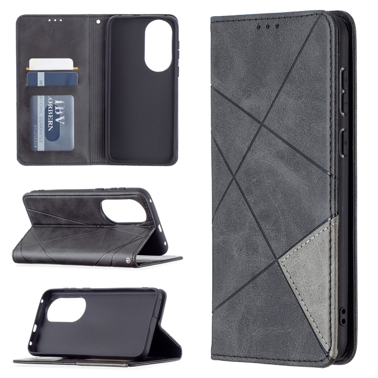 For Huawei P50 Rhombus Texture Horizontal Flip Magnetic Leather Case with Holder & Card Slots(Black)
For Huawei P50 Rhombus Texture Horizontal Flip Magnetic Leather Case with Holder & Card Slots(Black)