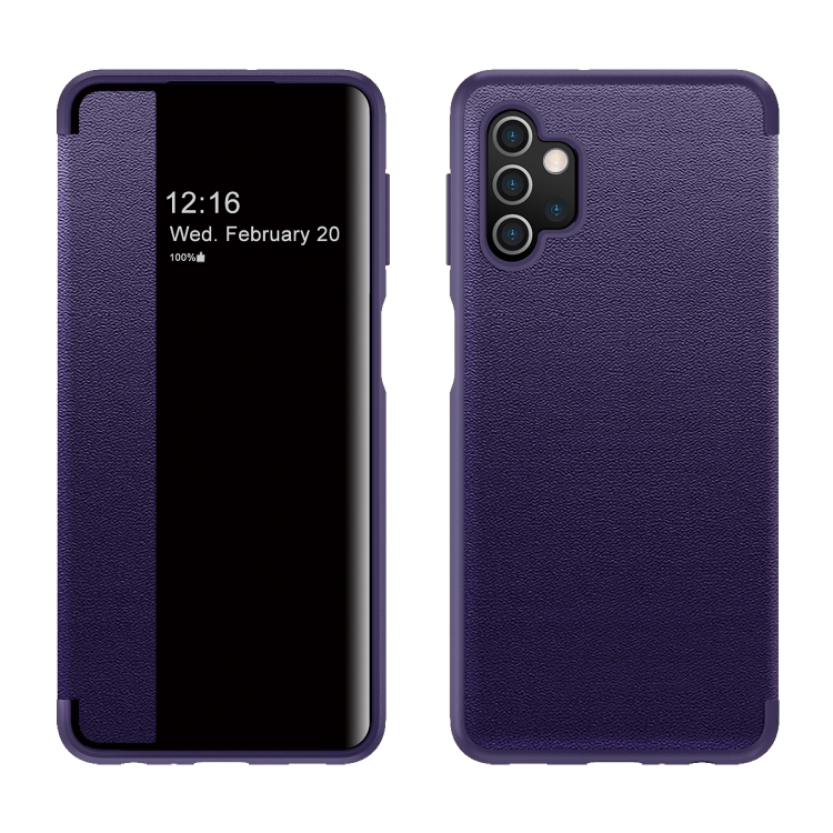 For Samsung Galaxy A32 5G Magnetic Side Window View Shockproof Horizontal Flip Leather Case(Purple)
For Samsung Galaxy A32 5G Magnetic Side Window View Shockproof Horizontal Flip Leather Case(Purple)