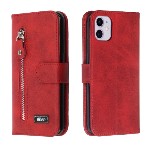 For iPhone 11 Pro Max Zipper Horizontal Flip Leather Case with Wallet & Holder & Card Slots(Red)
For iPhone 11 Pro Max Zipper Horizontal Flip Leather Case with Wallet & Holder & Card Slots(Red)