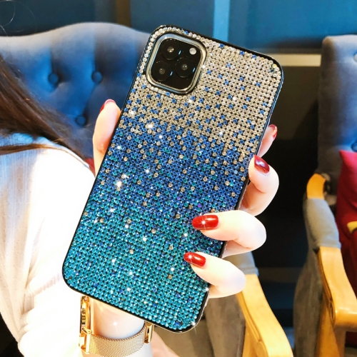 For iPhone 11 PC + Crystal Diamond Tri-Color Gradient Protective Case(Gradient Blue)
For iPhone 11 PC + Crystal Diamond Tri-Color Gradient Protective Case(Gradient Blue)