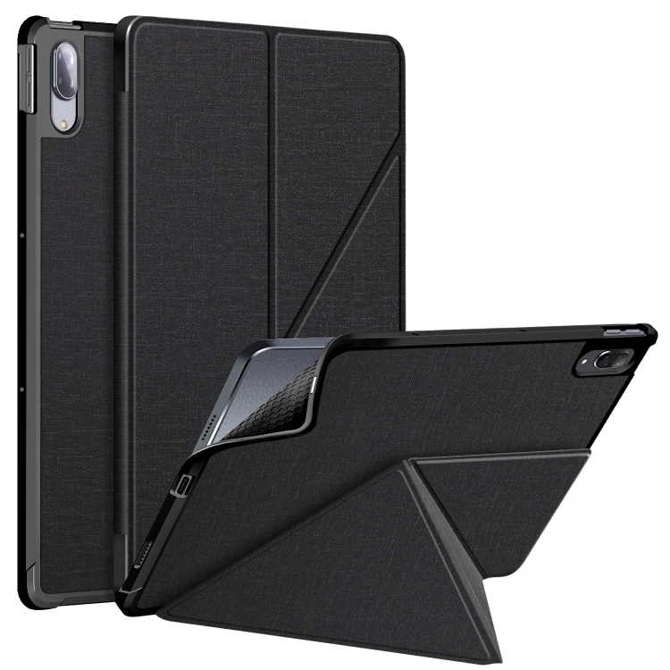 For Lenovo Tab P11 Pro TB-706F Cloth Texture Multi-folding Horizontal Flip PU Leather Shockproof Case with Holder & Sleep / Wake-up Function(Black)
For Lenovo Tab P11 Pro TB-706F Cloth Texture Multi-folding Horizontal Flip PU Leather Shockproof Case with Holder & Sleep / Wake-up Function(Black)