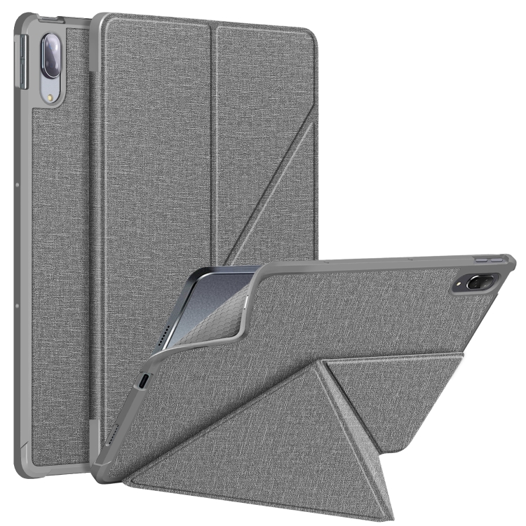 For Lenovo Tab P11 Pro TB-706F Cloth Texture Multi-folding Horizontal Flip PU Leather Shockproof Case with Holder & Sleep / Wake-up Function(Grey)
For Lenovo Tab P11 Pro TB-706F Cloth Texture Multi-folding Horizontal Flip PU Leather Shockproof Case with Holder & Sleep / Wake-up Function(Grey)