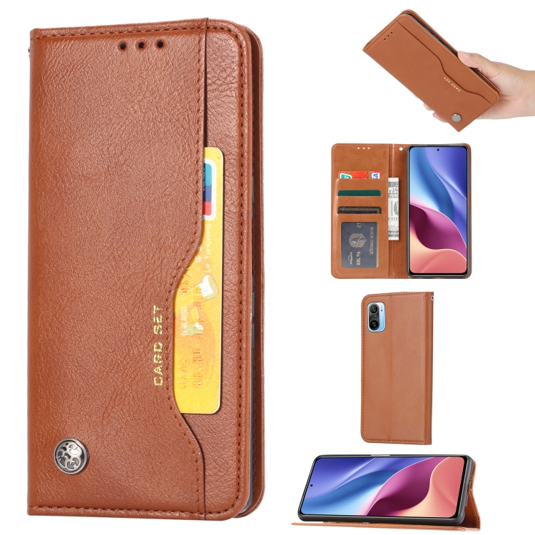For Xiaomi Redmi K40 / K40 Pro Knead Skin Texture Horizontal Flip Leather Case with Photo Frame & Holder & Card Slots & Wallet(Brown)
For Xiaomi Redmi K40 / K40 Pro Knead Skin Texture Horizontal Flip Leather Case with Photo Frame & Holder & Card Slots & Wallet(Brown)