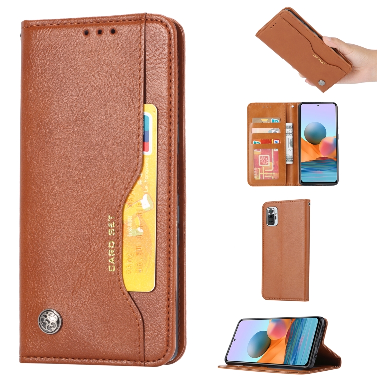 For Xiaomi Redmi Note 10 4G / Note 10S Knead Skin Texture Horizontal Flip Leather Case with Photo Frame & Holder & Card Slots & Wallet(Brown)
For Xiaomi Redmi Note 10 4G / Note 10S Knead Skin Texture Horizontal Flip Leather Case with Photo Frame & Holder & Card Slots & Wallet(Brown)