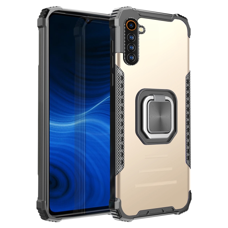 For OPPO Realme 6 Fierce Warrior Series Armor All-inclusive Shockproof Aluminum Alloy + TPU Protective Case with Ring Holder(Gold)
For OPPO Realme 6 Fierce Warrior Series Armor All-inclusive Shockproof Aluminum Alloy + TPU Protective Case with Ring Holder(Gold)