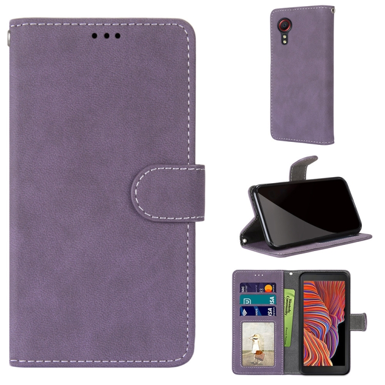 For Samsung Galaxy Xcover 5 Retro Frosted Horizontal Flip PU Leather Case with Holder & Card Slots & Wallet & Photo Frame(Purple)
For Samsung Galaxy Xcover 5 Retro Frosted Horizontal Flip PU Leather Case with Holder & Card Slots & Wallet & Photo Frame(Purple)