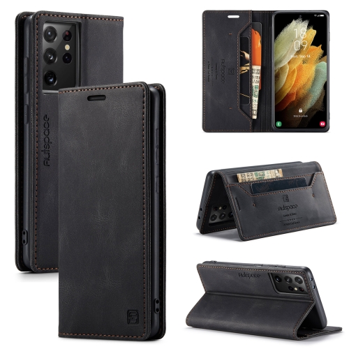 For Samsung Galaxy S21 Ultra 5G AutSpace A01 Retro Skin-feel Crazy Horse Texture Horizontal Flip Leather Case with Holder & Card Slots & Wallet & RFID(Black)
For Samsung Galaxy S21 Ultra 5G AutSpace A01 Retro Skin-feel Crazy Horse Texture Horizontal Flip Leather Case with Holder & Card Slots & Wallet & RFID(Black)
