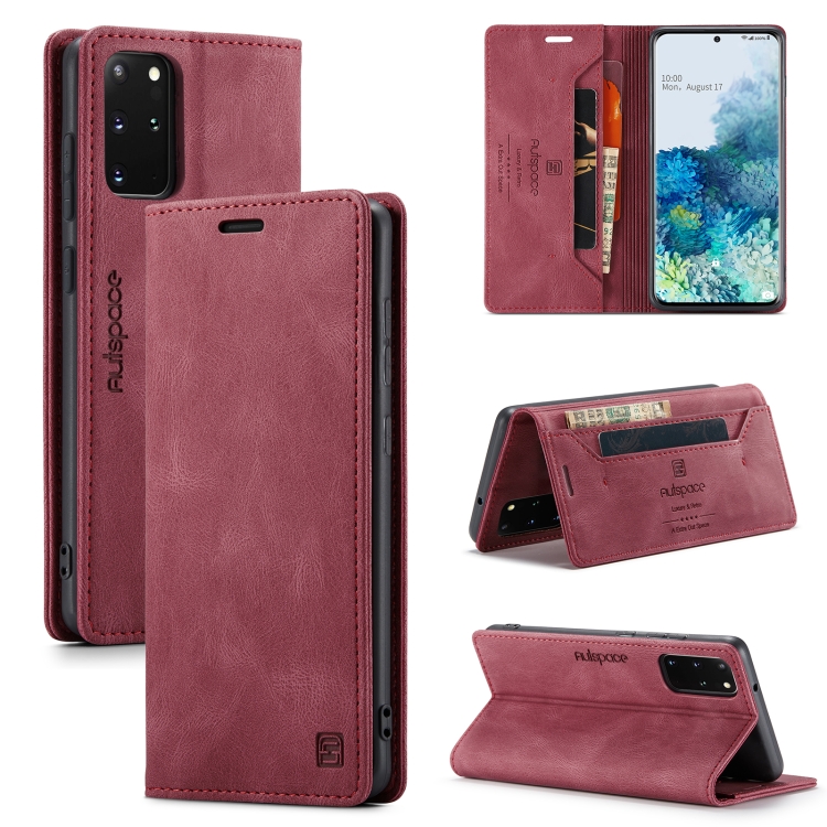 For Samsung Galaxy S20+ AutSpace A01 Retro Skin-feel Crazy Horse Texture Horizontal Flip Leather Case with Holder & Card Slots & Wallet & RFID(Wine Red)
For Samsung Galaxy S20+ AutSpace A01 Retro Skin-feel Crazy Horse Texture Horizontal Flip Leather Case with Holder & Card Slots & Wallet & RFID(Wine Red)