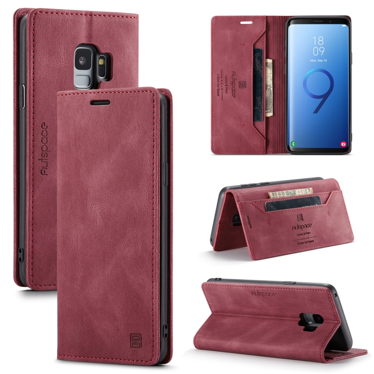 For Samsung Galaxy S9 AutSpace A01 Retro Skin-feel Crazy Horse Texture Horizontal Flip Leather Case with Holder & Card Slots & Wallet & RFID(Wine Red)
For Samsung Galaxy S9 AutSpace A01 Retro Skin-feel Crazy Horse Texture Horizontal Flip Leather Case with Holder & Card Slots & Wallet & RFID(Wine Red)