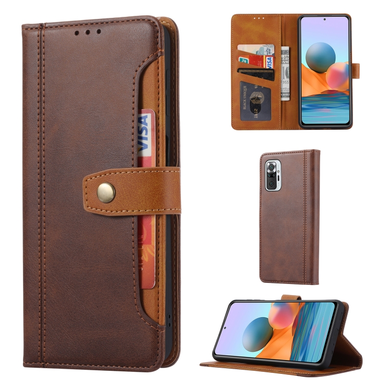 For Xiaomi Redmi Note 10 4G / Note 10S Calf Texture Double Fold Clasp Horizontal Flip Leather Case with Photo Frame & Holder & Card Slots & Wallet(Coffee) 
For Xiaomi Redmi Note 10 4G / Note 10S Calf Texture Double Fold Clasp Horizontal Flip Leather Case with Photo Frame & Holder & Card Slots & Wallet(Coffee)