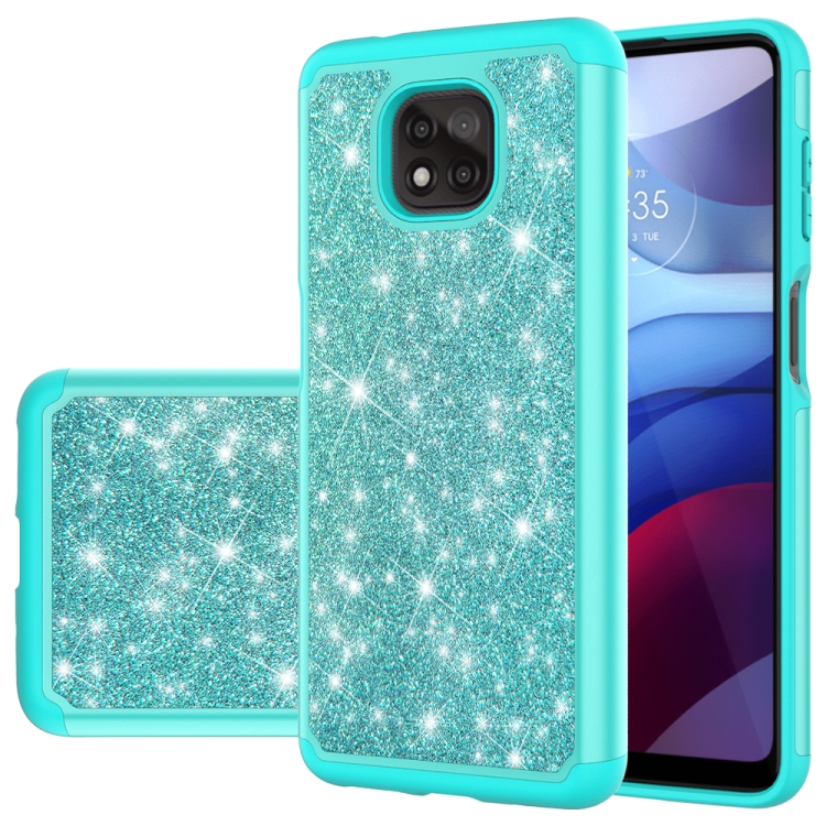 For Motorola Moto G Power (2021) Glitter Powder Contrast Skin Shockproof Silicone + PC Protective Case(Green)
For Motorola Moto G Power (2021) Glitter Powder Contrast Skin Shockproof Silicone + PC Protective Case(Green)