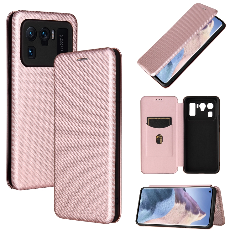 For Xiaomi Mi 11 Ultra Carbon Fiber Texture Magnetic Horizontal Flip TPU + PC + PU Leather Case with Card Slot(Pink)
For Xiaomi Mi 11 Ultra Carbon Fiber Texture Magnetic Horizontal Flip TPU + PC + PU Leather Case with Card Slot(Pink)