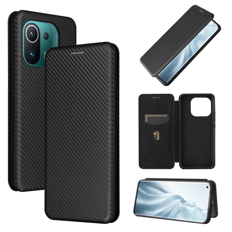 For Xiaomi Mi 11 Pro Carbon Fiber Texture Magnetic Horizontal Flip TPU + PC + PU Leather Case with Card Slot(Black)
For Xiaomi Mi 11 Pro Carbon Fiber Texture Magnetic Horizontal Flip TPU + PC + PU Leather Case with Card Slot(Black)