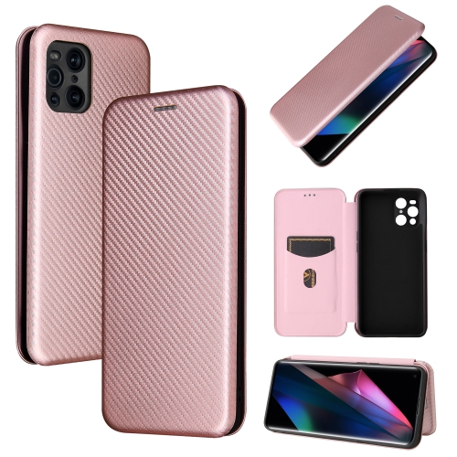 For Oppo Find X3 / X3 Pro Carbon Fiber Texture Magnetic Horizontal Flip TPU + PC + PU Leather Case with Card Slot(Pink)
For Oppo Find X3 / X3 Pro Carbon Fiber Texture Magnetic Horizontal Flip TPU + PC + PU Leather Case with Card Slot(Pink)