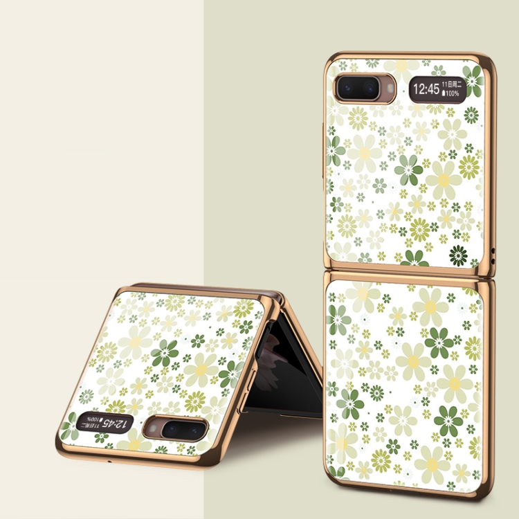 For Samsung Galaxy Z Flip 5G GKK Floral Pattern Electroplating Painted Glass Case(Floral 01)
For Samsung Galaxy Z Flip 5G GKK Floral Pattern Electroplating Painted Glass Case(Floral 01)