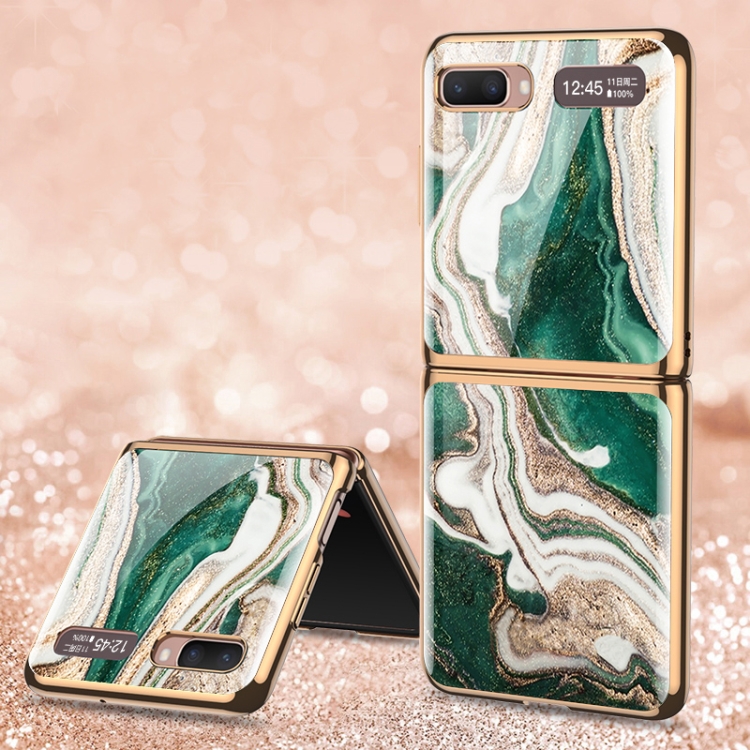 For Samsung Galaxy Z Flip 5G GKK Marble Pattern Electroplating Painted Glass Case(Marble 04)
For Samsung Galaxy Z Flip 5G GKK Marble Pattern Electroplating Painted Glass Case(Marble 04)