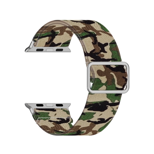 Adjustable Elastic Print Watch Strap For Apple Watch Series 6 & SE & 5 & 4 44mm / 3 & 2 & 1 42mm(Camouflage Green)
Adjustable Elastic Print Watch Strap For Apple Watch Series 6 & SE & 5 & 4 44mm / 3 & 2 & 1 42mm(Camouflage Green)